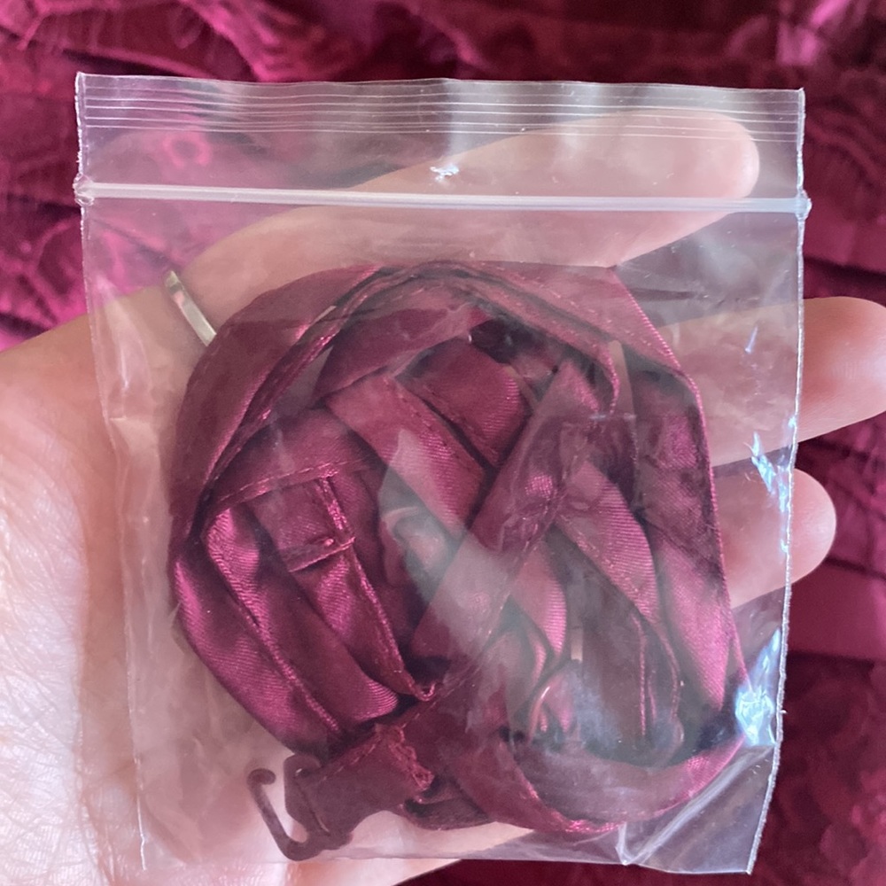 BHWM BEAUTIFUL SATIN&LACE BUSTIER TOP GREAT CONDITION WITH REMOVABLE STRAPS - Picture 6 of 6